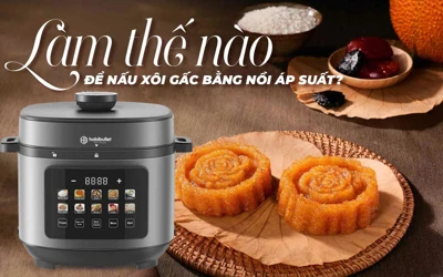 Làm thế nào để nấu xôi gấc bằng nồi áp suất?