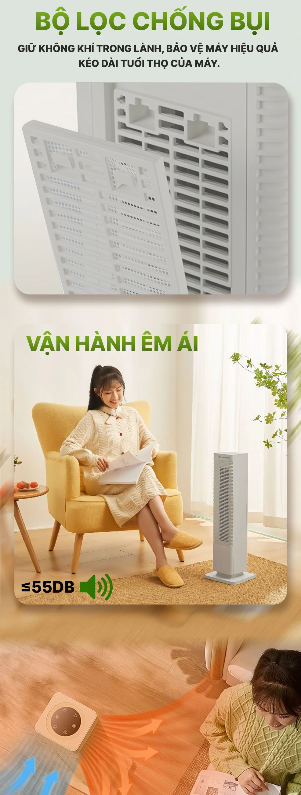 Máy sưởi Ceramic cao cấp Habibullet HeatTitan HHB-2025G BH245149 5