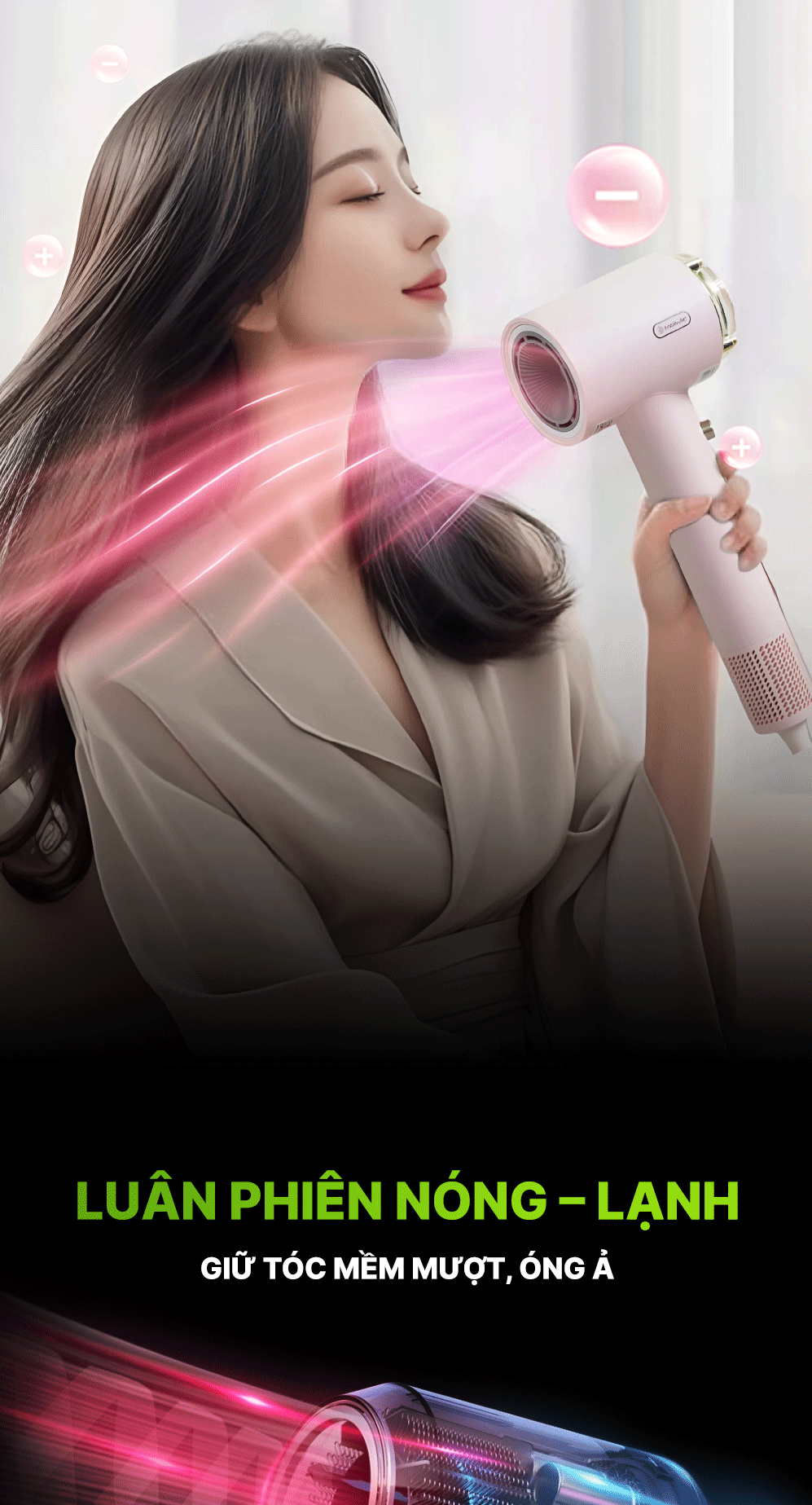 Máy sấy và chăm sóc tóc cao cấp Habibullet HHB2599 Princess BH245129 7