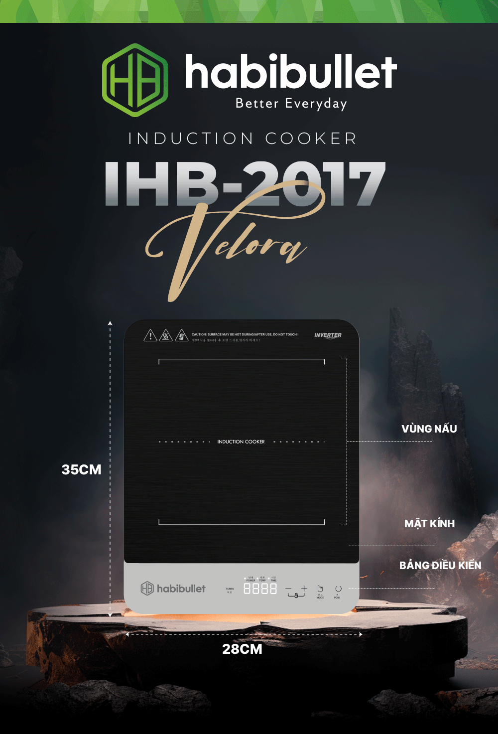 Bếp từ Habibullet IHB-2017 Velora BH245144 1