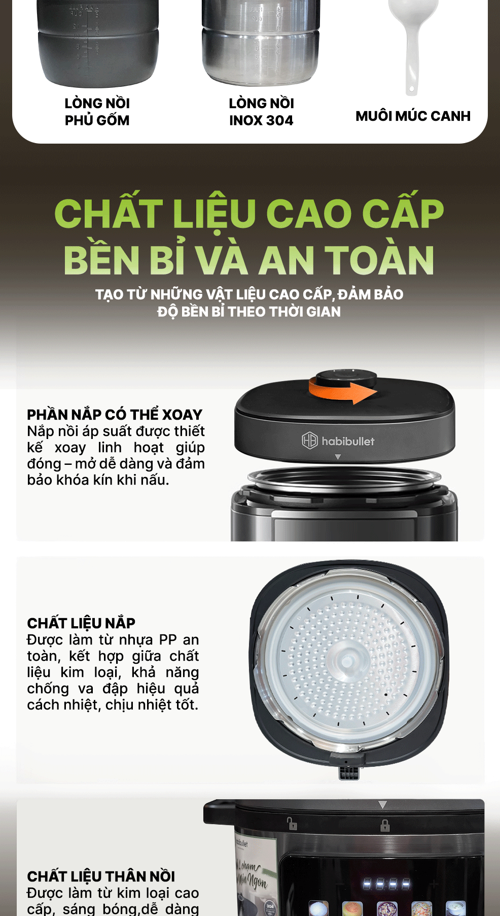 Nồi Áp Suất Đa Năng PHB-8386 HERCULES BH245142 2