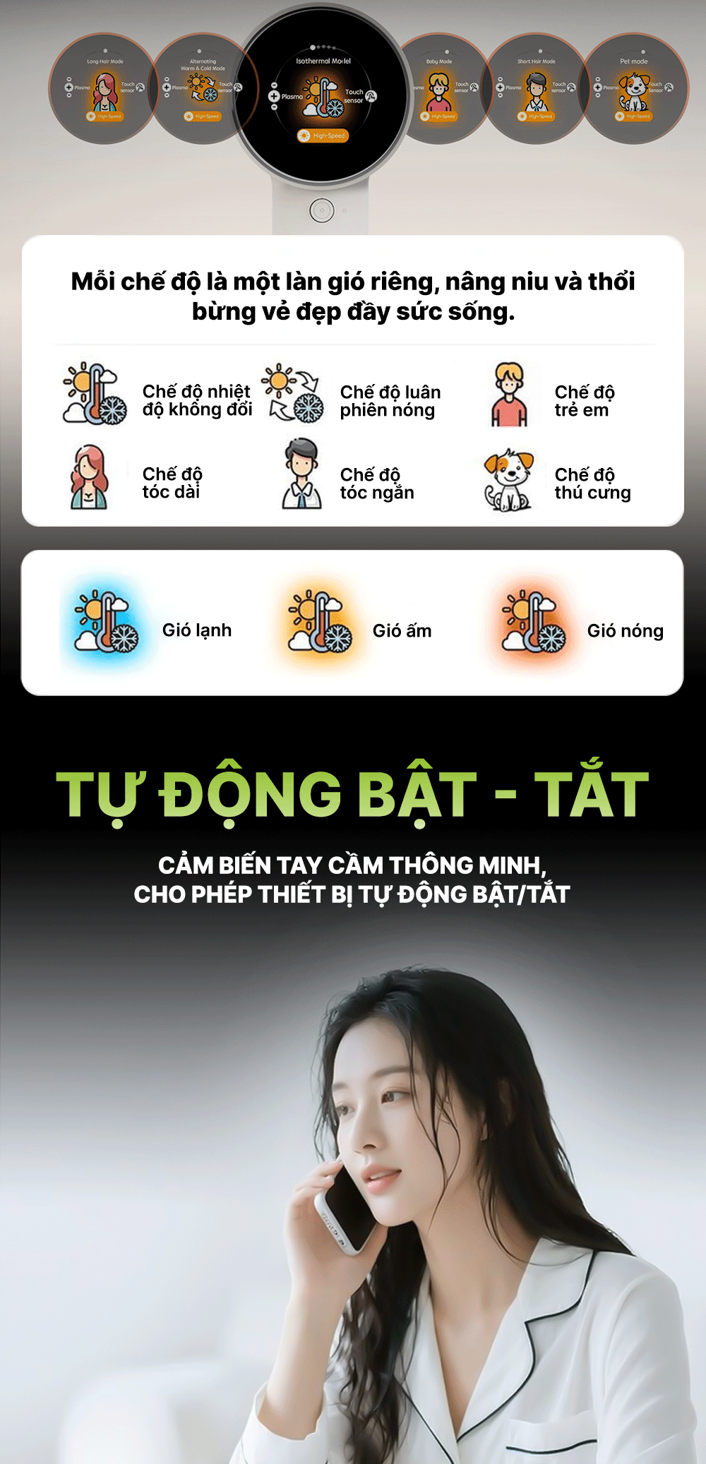 Máy sấy tóc Plasma Habibullet H9 Premium Velisse BH245140 8