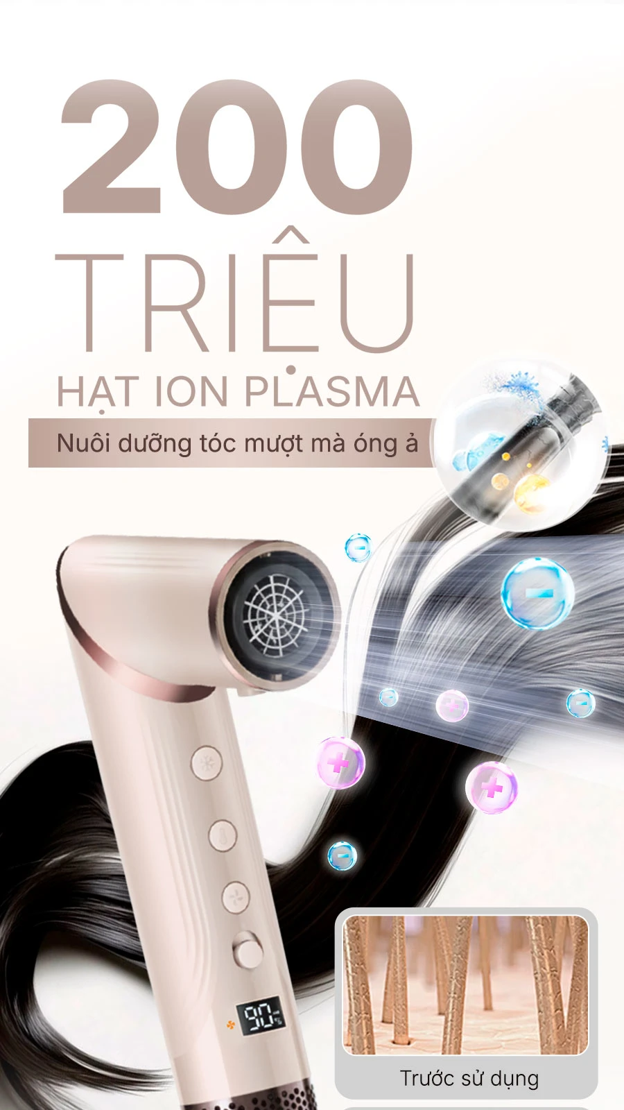 Máy Sấy Tóc Habibullet H17 Premium Pink BH245150 5