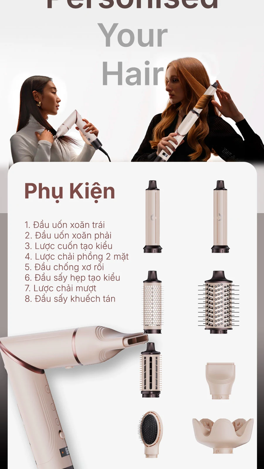 Máy Sấy Tóc Habibullet H17 Premium Pink BH245150 8