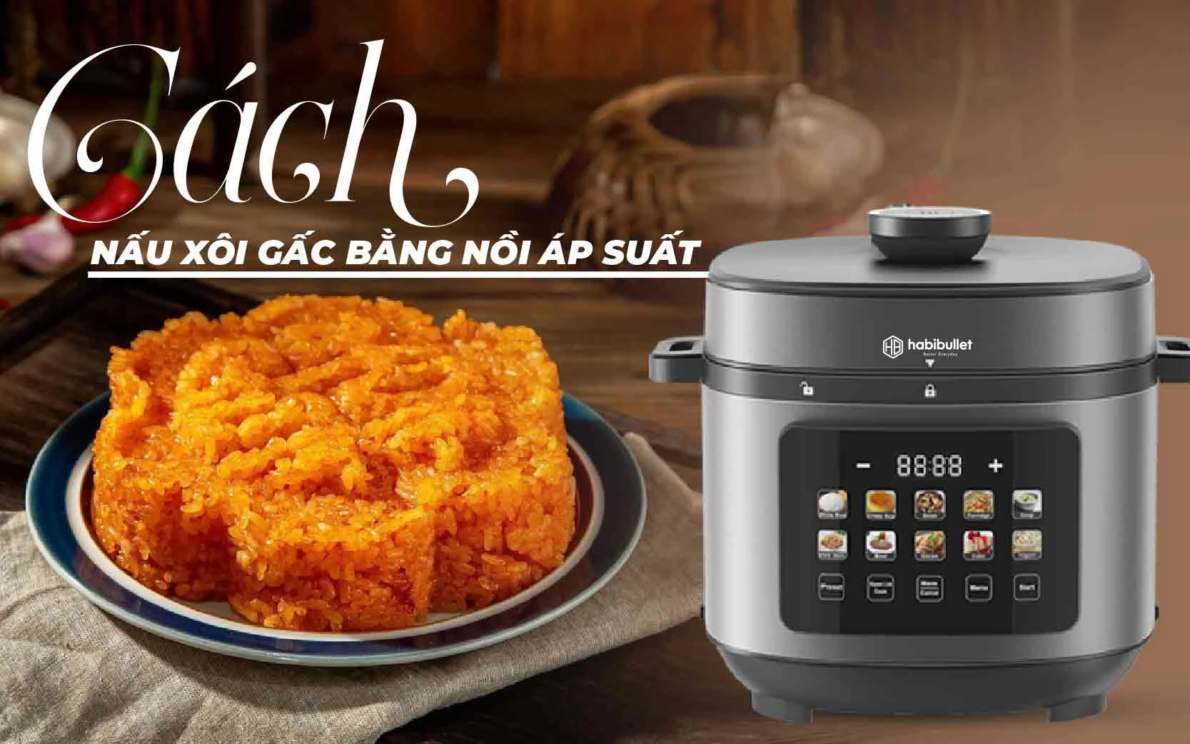 Làm thế nào để nấu xôi gấc bằng nồi áp suất? 2