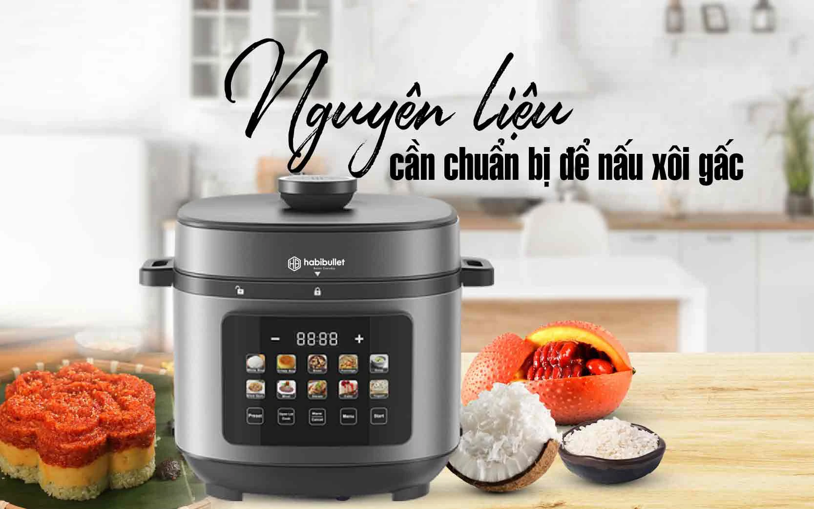 Làm thế nào để nấu xôi gấc bằng nồi áp suất? 3