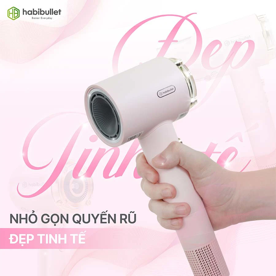 Máy sấy và chăm sóc tóc cao cấp Habibullet HHB2599 Princess BH245129 8