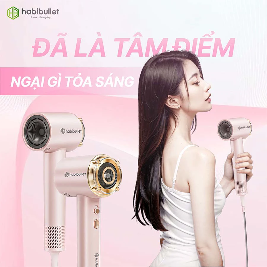 Máy sấy và chăm sóc tóc cao cấp Habibullet HHB2599 Princess BH245129 7