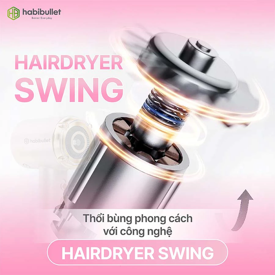 Máy sấy và chăm sóc tóc cao cấp Habibullet HHB2599 Princess BH245129 4