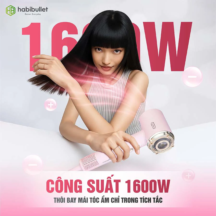 Máy sấy và chăm sóc tóc cao cấp Habibullet HHB2599 Princess BH245129 15