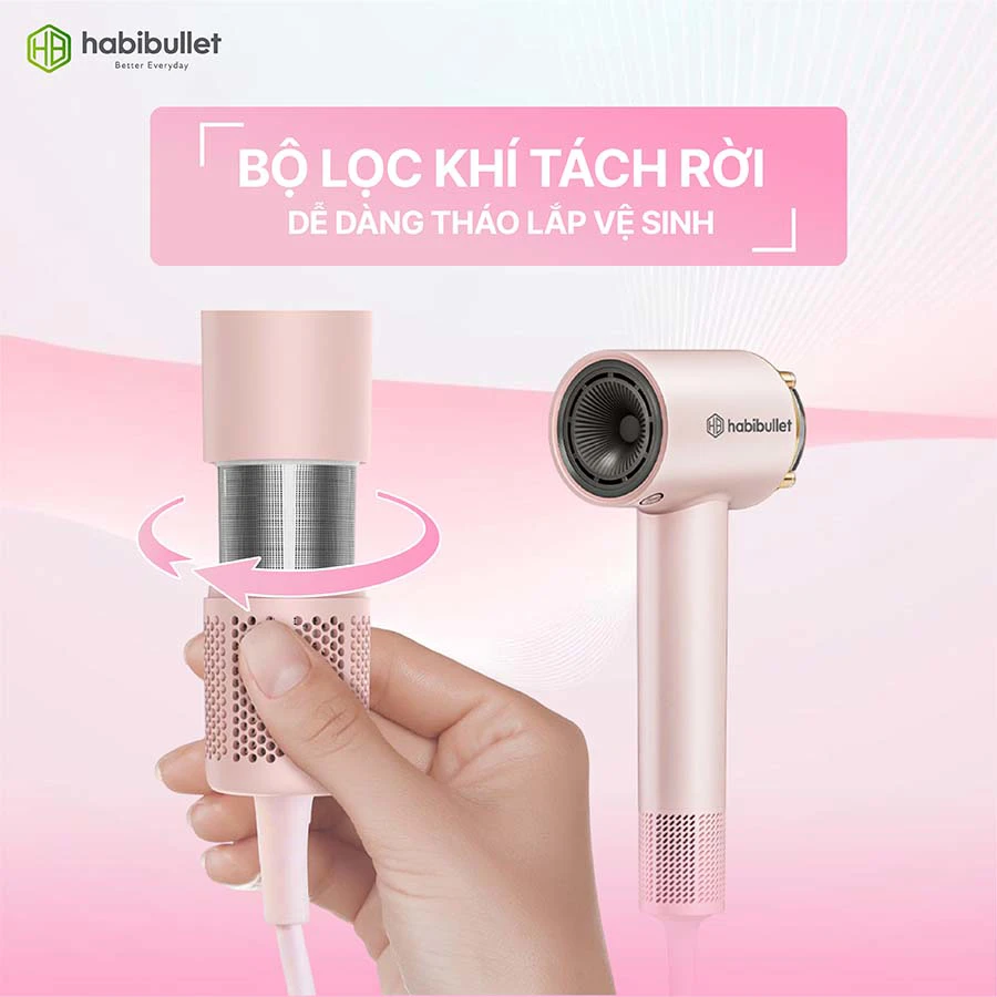 Máy sấy và chăm sóc tóc cao cấp Habibullet HHB2599 Princess BH245129 18